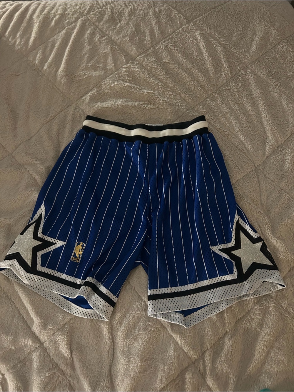 Authentic Orlando Magic NBA Shorts, 1997, with fully embroidered details, Large